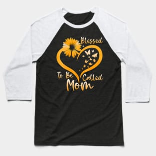Blessed To Be Called Mom Mothers Day 2024 Sunflower Baseball T-Shirt